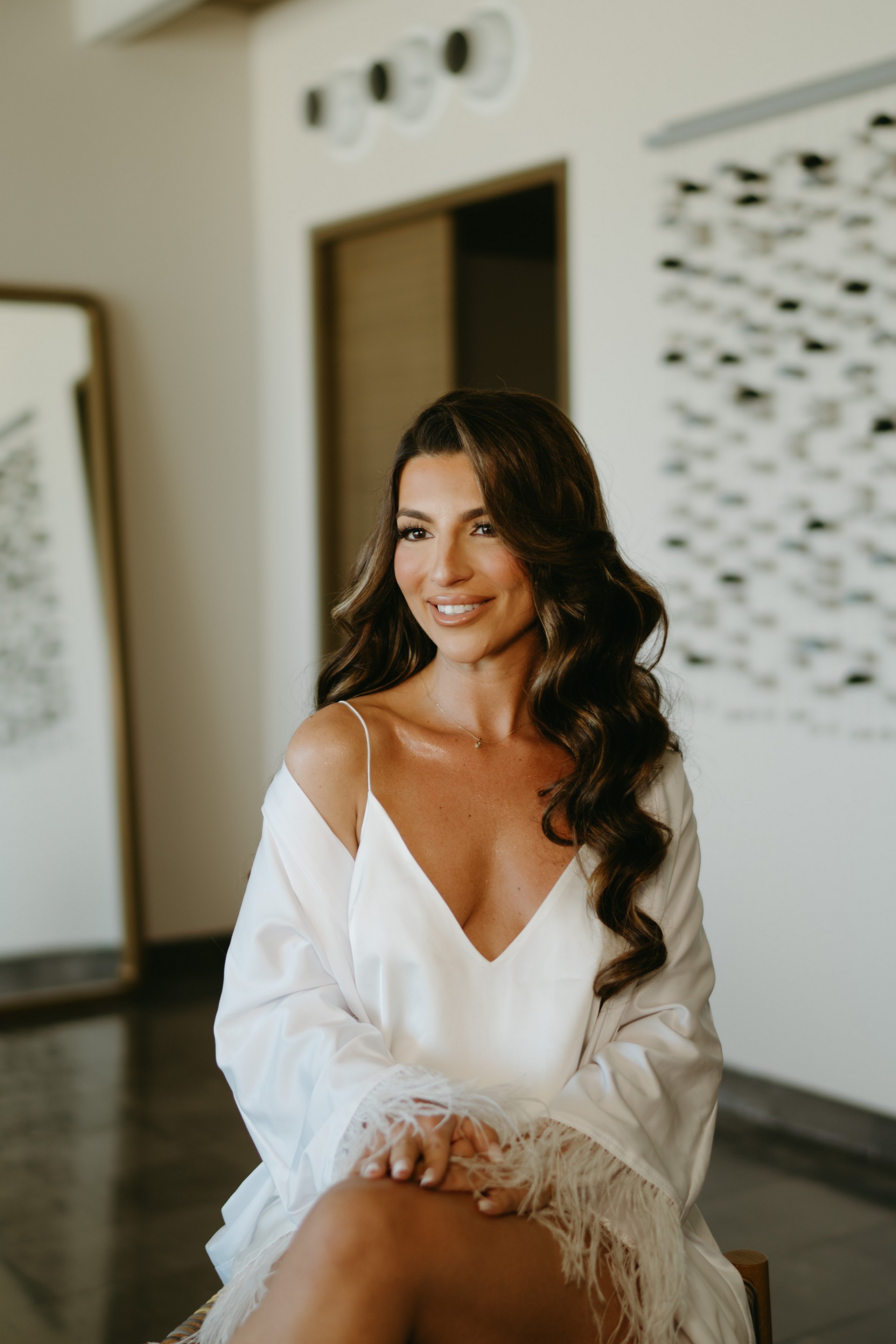 Soft bridal makeup and hairstyle